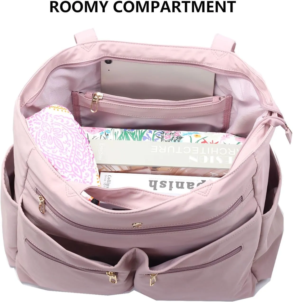 Weekender Bag Carry On Bag Overnight Tote Travel Duffle with 13 Pockets for Travel,WorkGym,Beach,Teacher,Nurse
