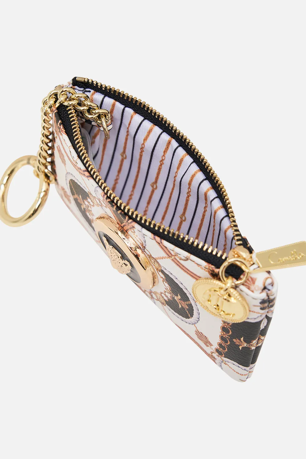 ZIPPED CARDHOLDER POUCH SEA CHARM